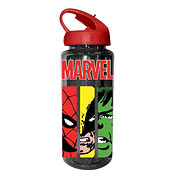 Marvel Heroes Faces Panel Plastic Water Bottle
